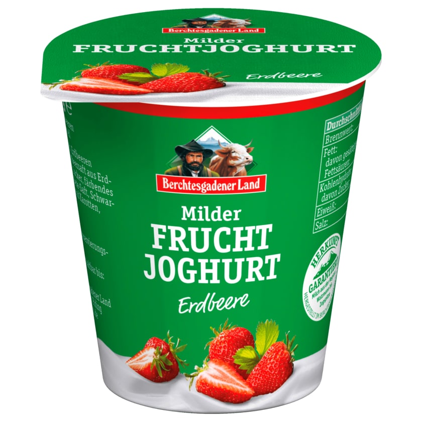 Berchtesgadener Land Fruchtjoghurt Erdbeere 150g